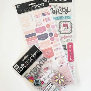 🛍5/$20 /bundle&save/SORORITY STICKER SHEET